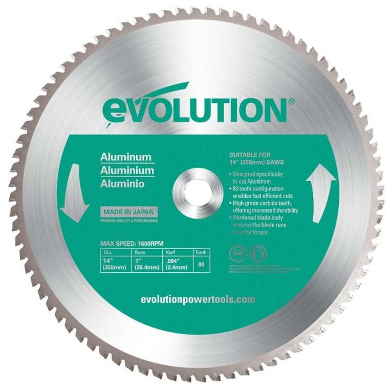 Evolution 355mm Aluminium Cutting Blade (EVO355ALU)