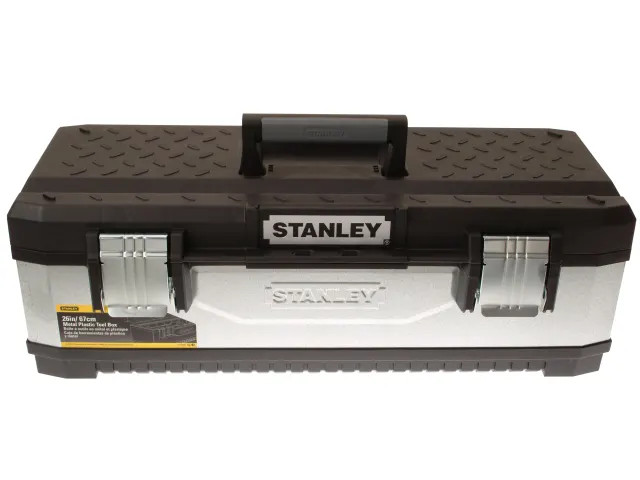 Stanley Galvanised Metal Toolbox 66cm (26in)