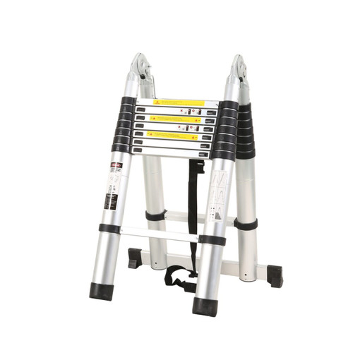 Click'n'Climb Aluminium A-Frame Telescopic Ladder (2.5 x 2.5M)