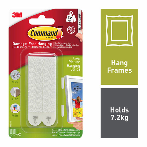 Command Large Picture Hanging Strips (4 Pack)