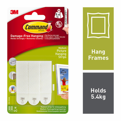 Command Medium Picture Hanging Strips (4 Sets)