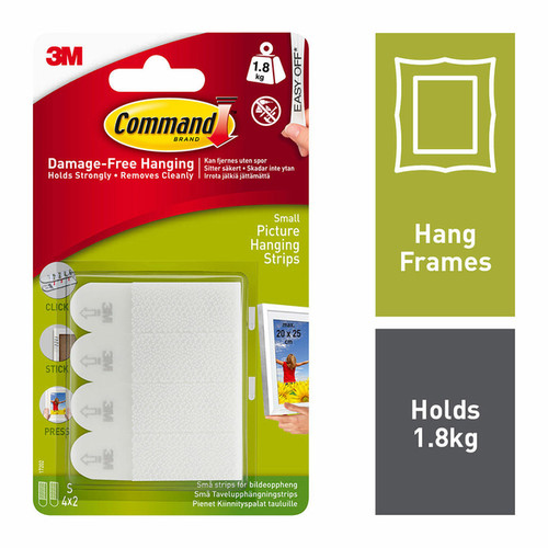 Command Small Picture Hanging Strips (4 Sets)
