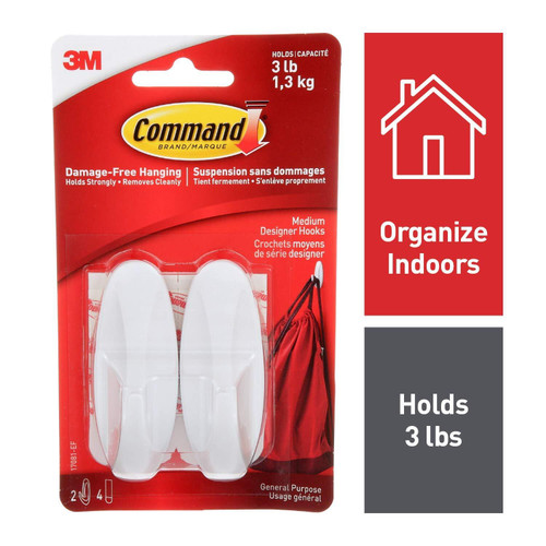 Command Medium Designer Hooks (2 Hooks)