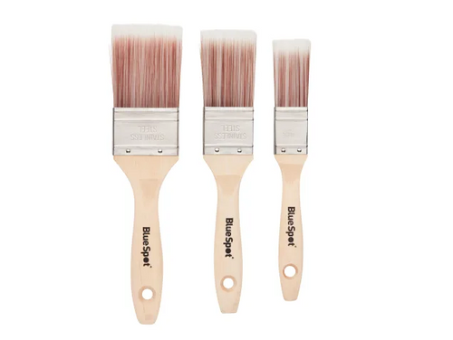 Blue Spot 3 Piece Synthetic Paint Brush Set