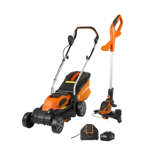 YardForce Cordless Lawnmower & Grass Trimmer Twin Pack