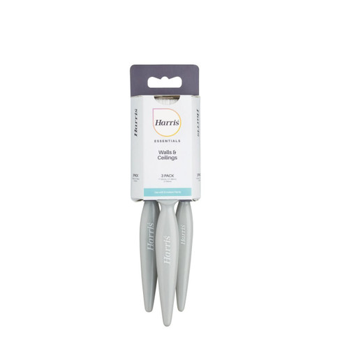 Harris Essentials Wall & Ceiling Paint Brush 3 Pack