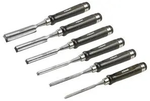 6 Piece Woodcarving Set with Walnut Handles