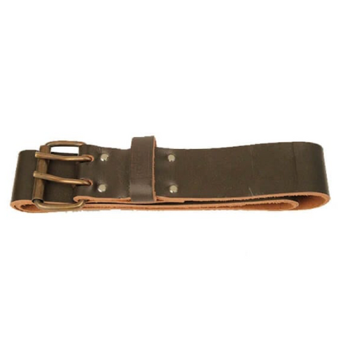 Leather Belt Top Grain With Double Pin : (50mm) Up To 46Inch waist