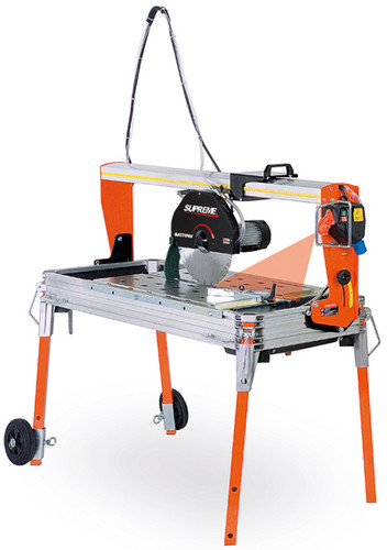 Battipav Supreme 85S Marble Bridge Saw with Wheels & Laser