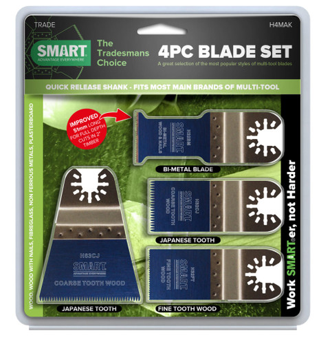 Smart Trade 4pc Multi Tool Blade Kit