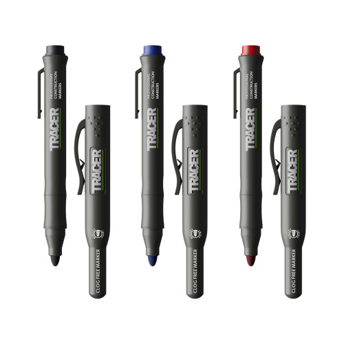 Tracer Clog Free Marker Set (Red/Black/Blue)