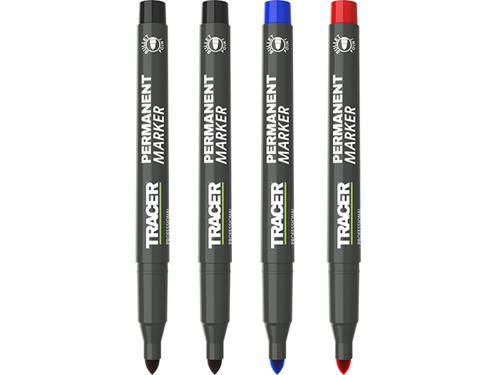Tracer 4pc Construction Permanent Marker Set