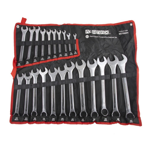 McCanax 22Pc Combination Spanner Set in Bag