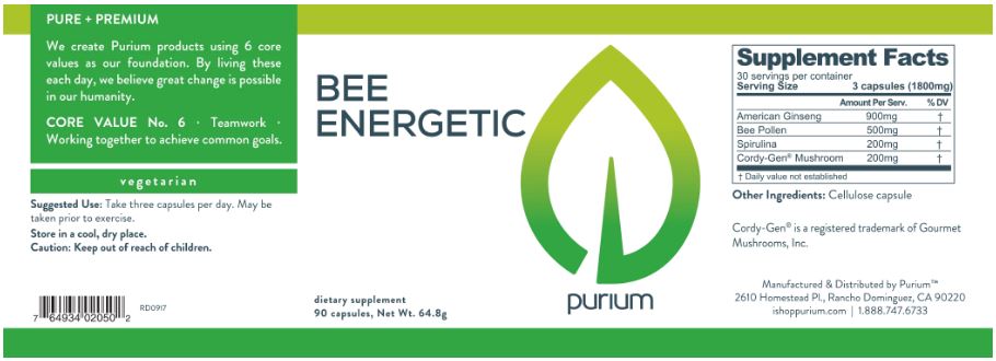 Purium Bee Energetic - 90 ct