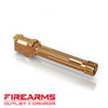 Lantac 9INE - Gold TiN, Threaded Barrel  For Glock 19 Gen 3/4 [01-GB-G19-TH-BRNZ]