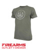 Beretta Distressed Trident T-Shirt - Army Green, XXL [TS721T1890078KXXL]