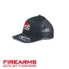 FOC Gun Range Flexfit 110® Mesh Cap - Black Cap, Red Logo