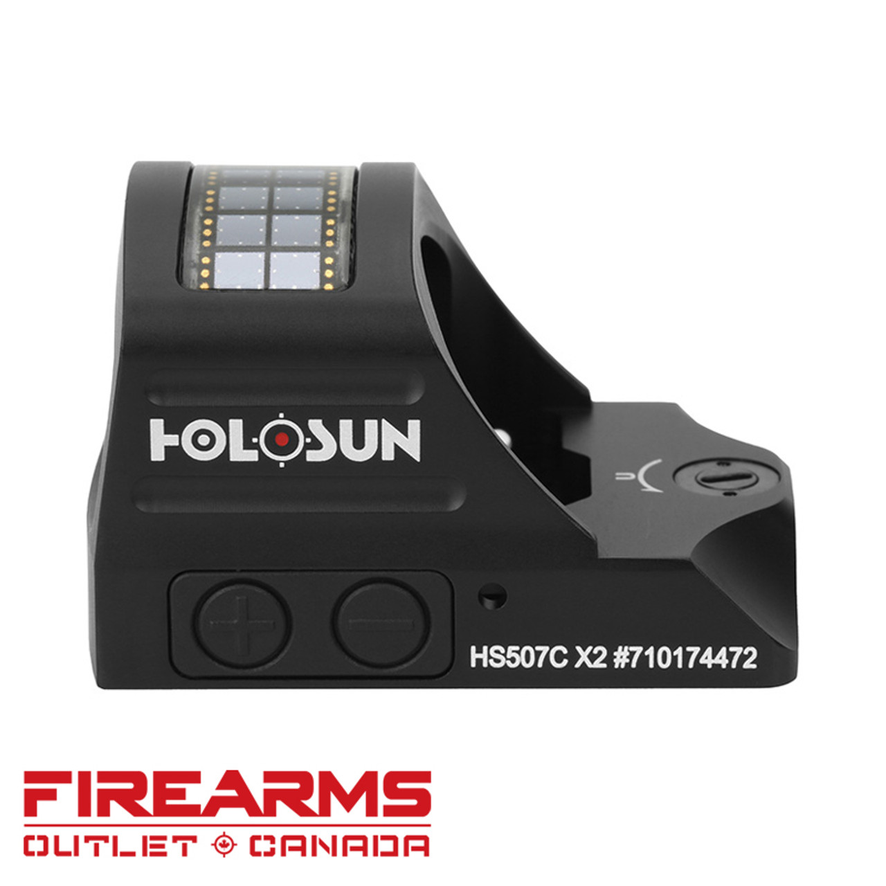 Holosun HS507C X2 Pistol Red Dot Sight - Red 2 MOA Dot w/ 32 MOA Circle [HS507C-X2]