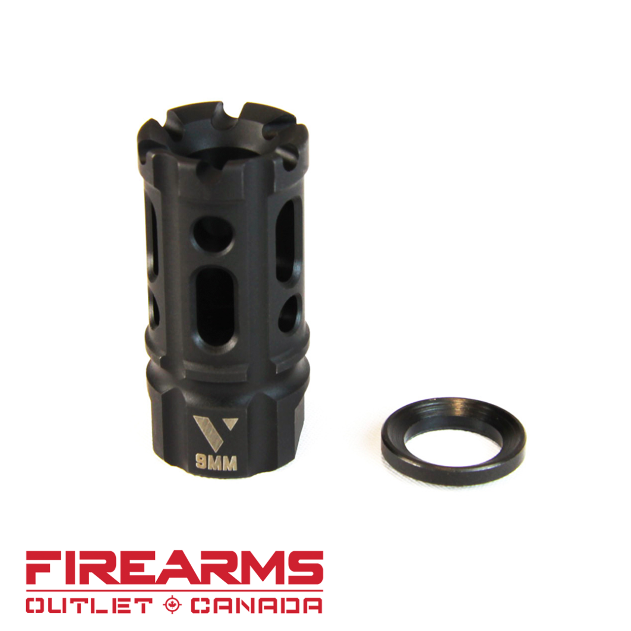 VLTOR Weapon Systems VC-9 Compensator - 9mm, 1/2x28 [VC-9]