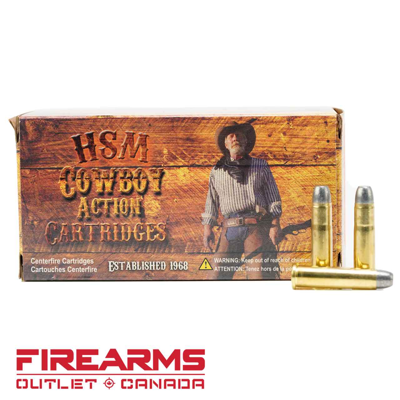 HSM Cowboy Action Cartridges - .32-20 Win., 115gr., RN-FP, Box of 50 [HSM-32-20WIN-1-N]