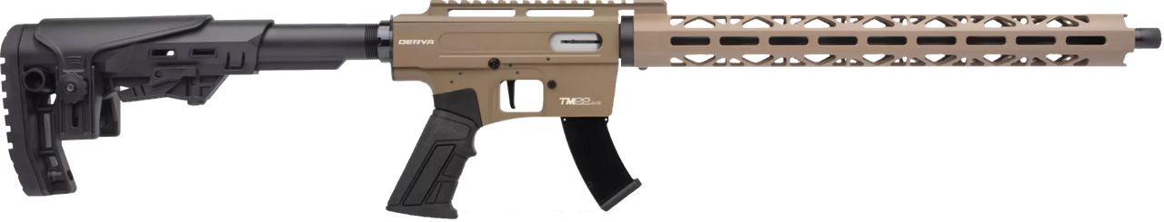 Derya TM22 Semi-Auto Rifle - .22LR, 18", FDE [TM22-18-FDE]