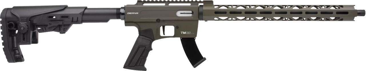 Derya TM22 Semi-Auto Rifle - .22LR, 18", ODG [TM22-18-ODG]