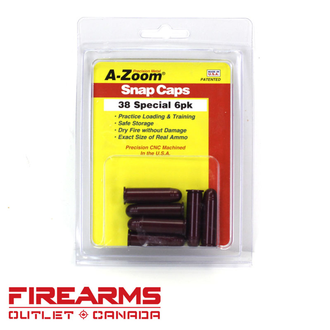 A-Zoom Snap Caps - .38 Special, 6pk [16118]