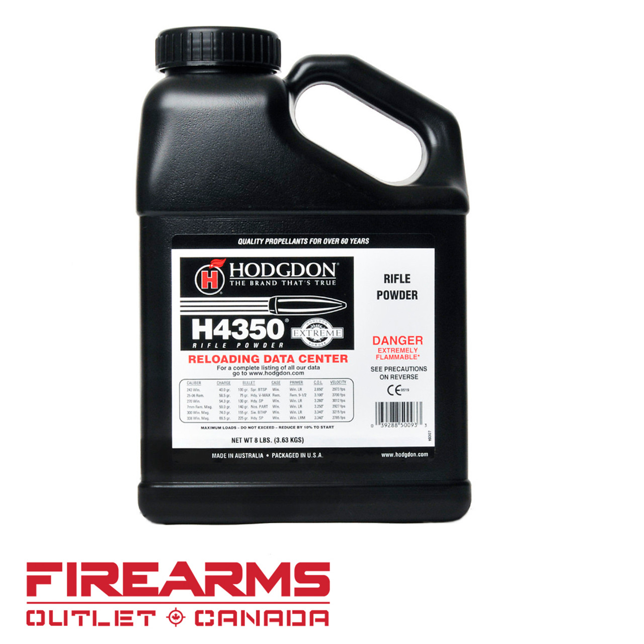 Hodgdon H4350 Extreme Powder - 8 lb.