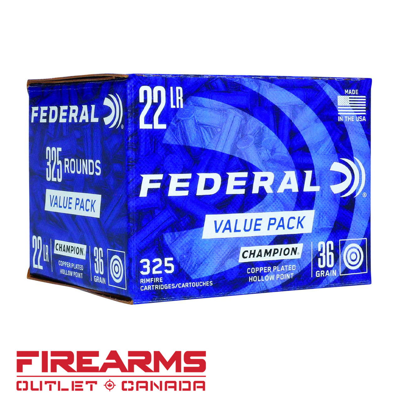 Federal Champion - .22LR, 36gr, CPHP, Box of 325 [725]