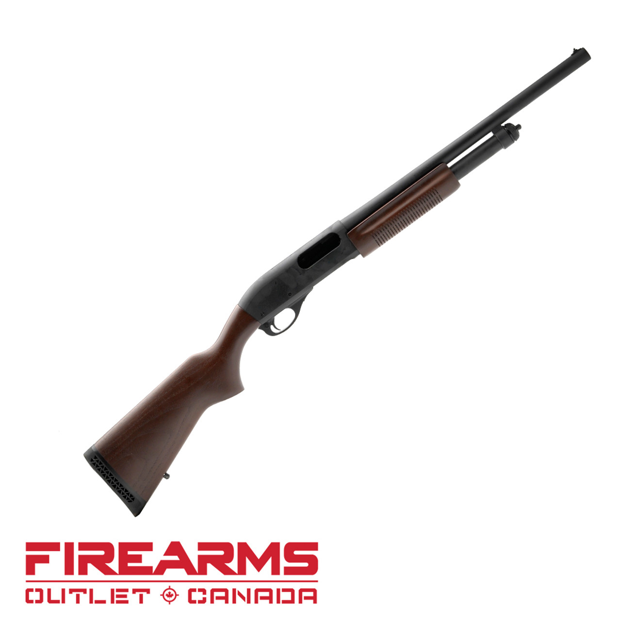 Remington 870 Police Magnum Walnut Furniture, Bead Sight - 12GA, 2-3/4" or 3", 18" Barrel, 5-Shot [24901]