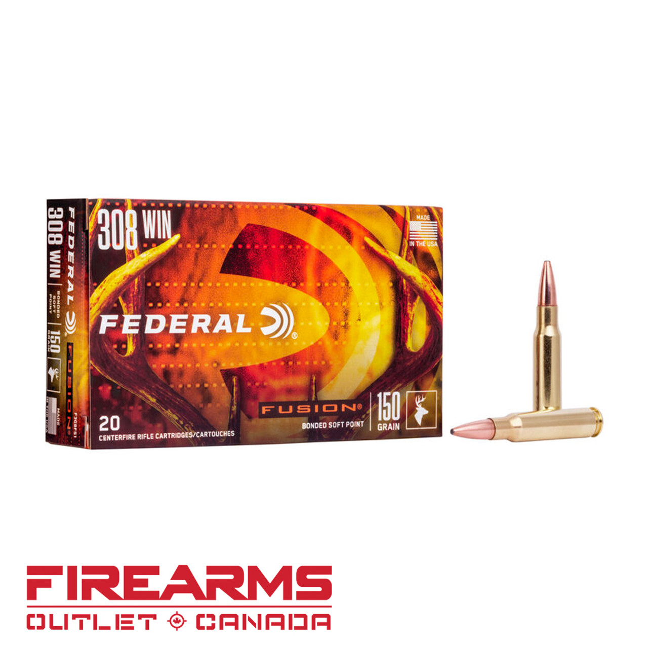 Federal Fusion - .308 Win., 150gr, FSP, Box of 20 [F308FS1]