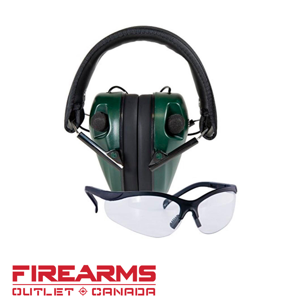 Caldwell E-Max Low Pro Electronic Muff w/ Shooting Glasses [487309]