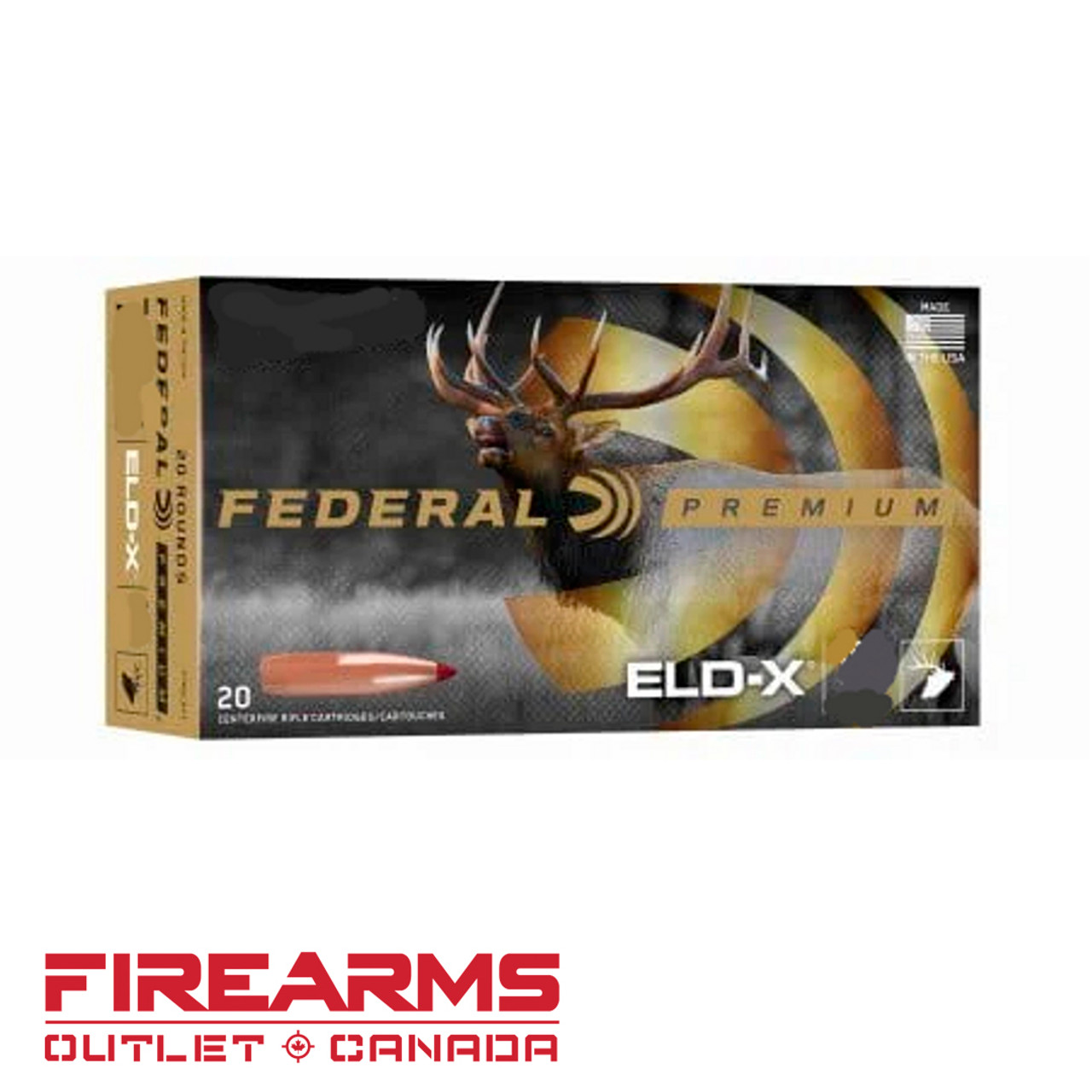 Federal Premium - 6.5 Creedmoor, 143gr, Hornady (ELD-X), Box of 20 [P65CRDELDX1]