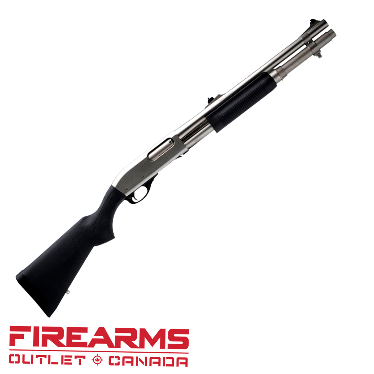 Remington 870 Police Marine Magnum Synthetic, Rifle Sights  - 12GA, 2-3/4" or 3", 18" Barrel, 7-Shot [25047]