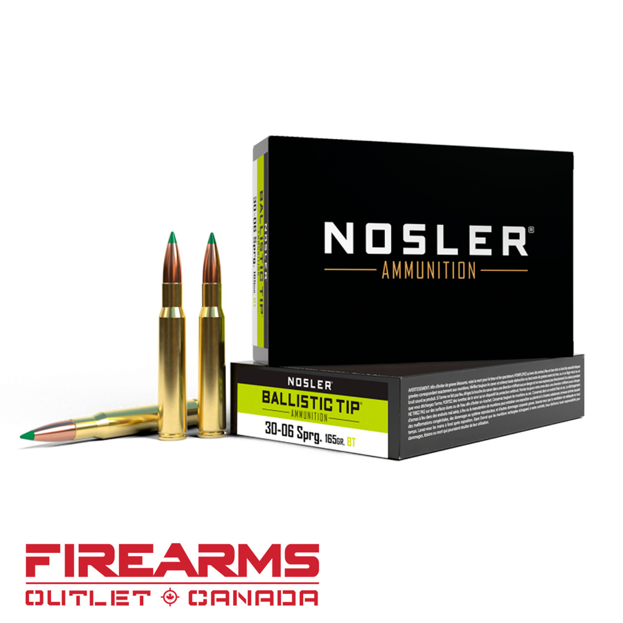 Nosler Ammunition - .30-06 Springfield, 165gr, BT, Box of 20 [40043]