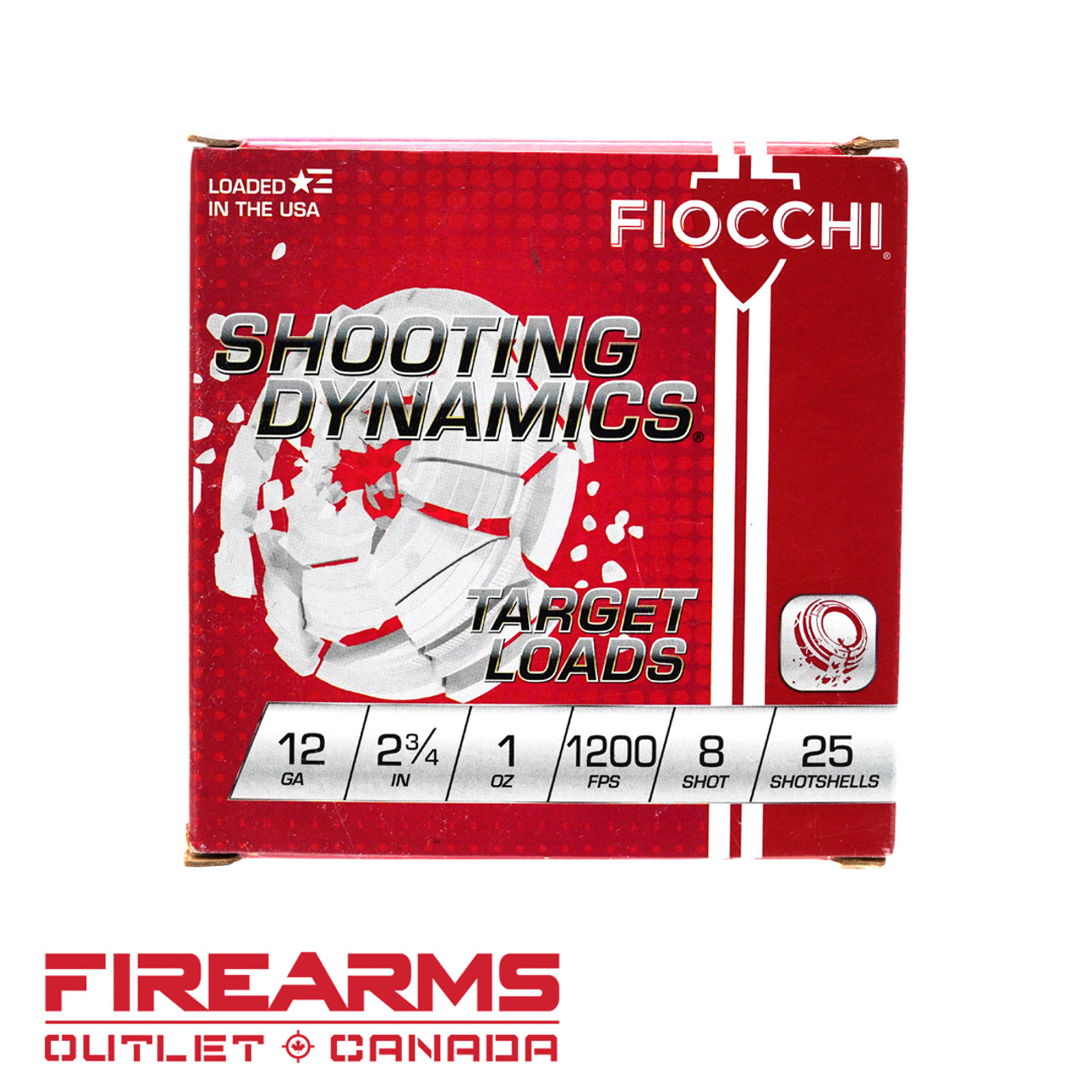 Fiocchi Shooting Dynamics Target Loads - 20GA, 2-3/4", #8, Box of 25 [20SD8]