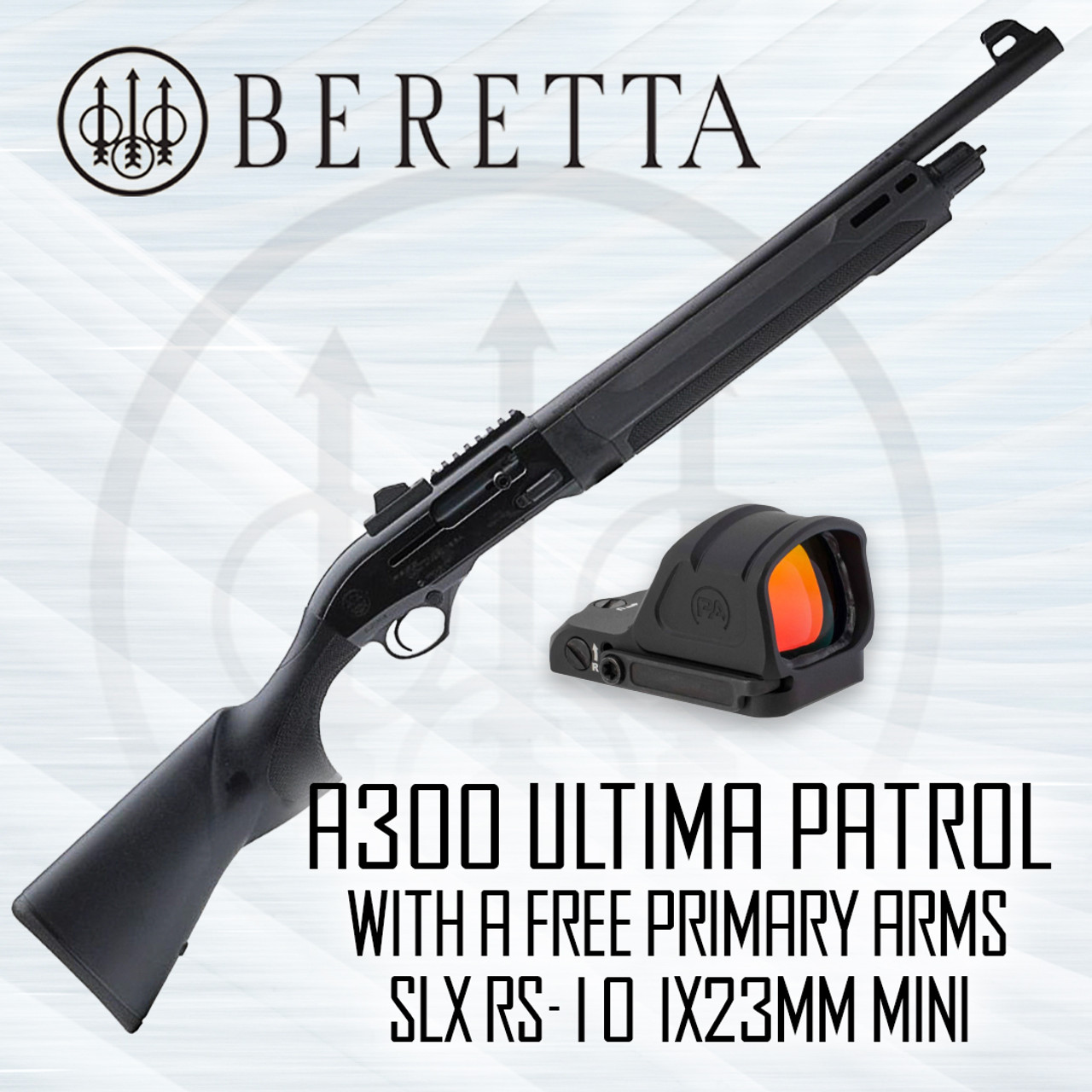 Beretta A300 Ultima Patrol, BLK - 12GA, 2-3/4" or 3", 19" Barrel [J32CT511]