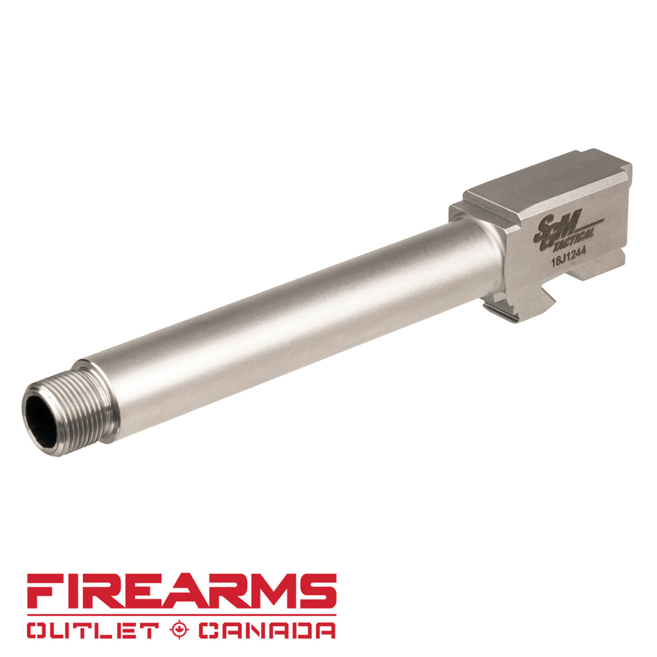 SGM Tactical  Glock 17 Compatible Match Barrel - Stainless [SGMTGB17NTS]