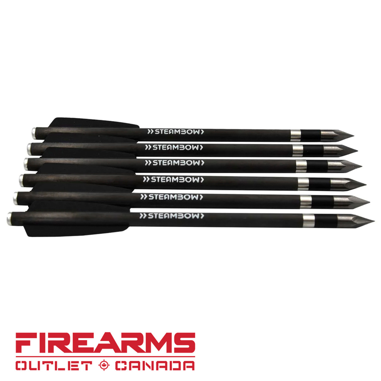 Steambow AR-Series Heavy Carbon Bodkin Arrows - 228 Grain, Set of 6 [0000639]