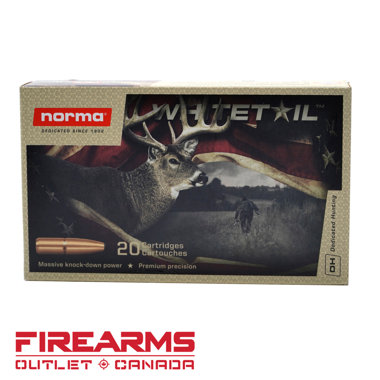 Norma Whitetail - .30-06 Springfield, 180gr, SP, Box of 20 [20177602]