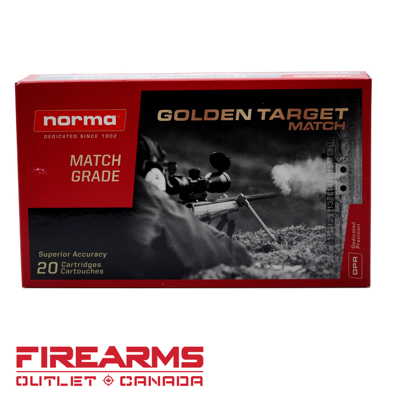Norma Golden Target - .338 Lapua Magnum, 250gr, GTX, Box of 20 [10185442]