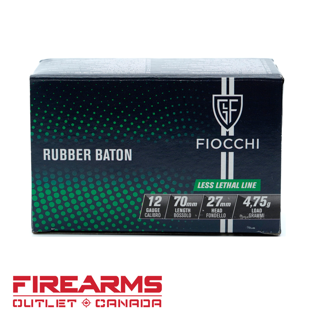 Fiocchi Ammunition Rubber Slug - 12GA, 2-3/4", Box of 10 [12LEBA10]