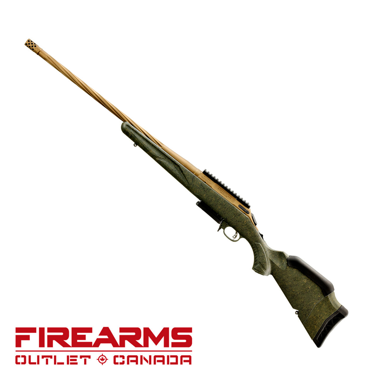 Ruger American Rifle Gen 2 - 6.5 Creedmoor, 22", Burnt Bronze / Green Splatter [46930]