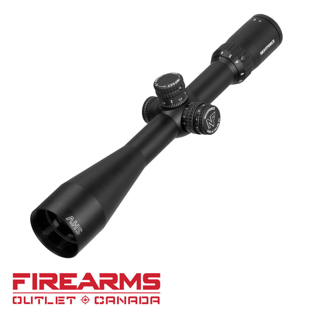 Nightforce SHV Riflescope 4-14x50mm - MIL-R SHV F1 Reticle, BLK