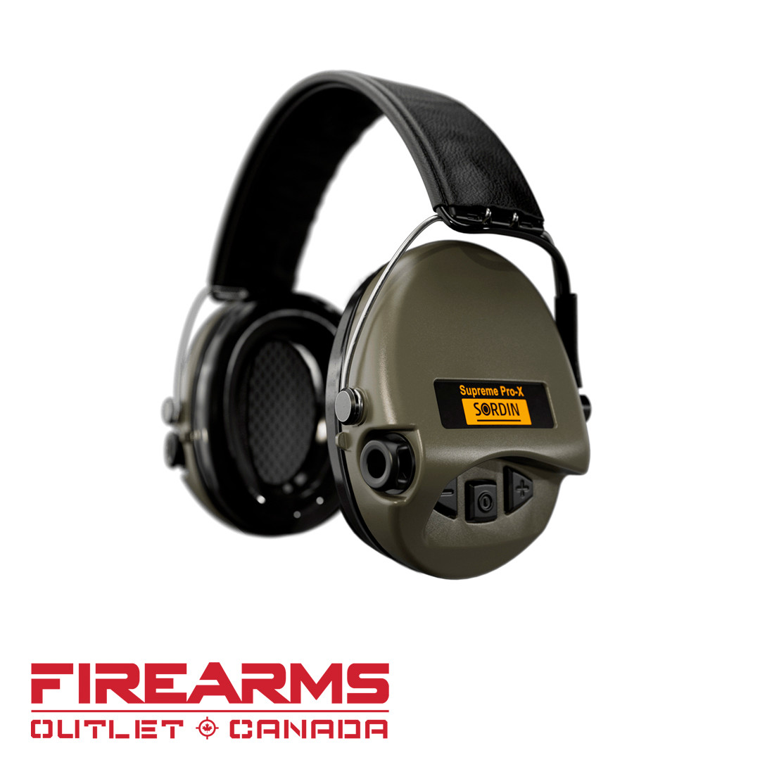 Sordin Supreme Pro-X SFA Electronic Hearing Protection - Green Cup
