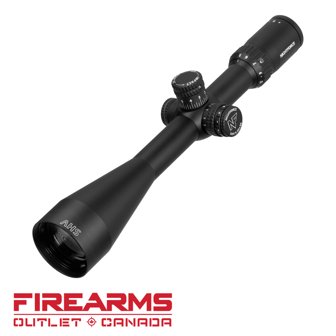 Nightforce SHV Riflescope 5-20x56mm - MOAR 20 MOA Reticle, BLK