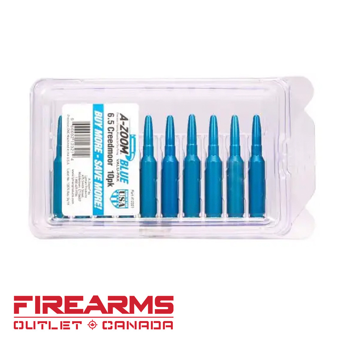 A-Zoom Snap Caps - 6.5 Creedmoor, Blue, 10pk [12321] - Firearms