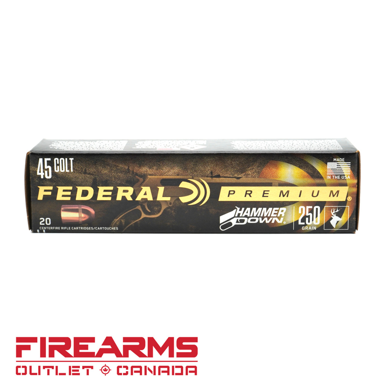 Federal HammerDown - .45 Colt, 250gr., BSP, Box of 20