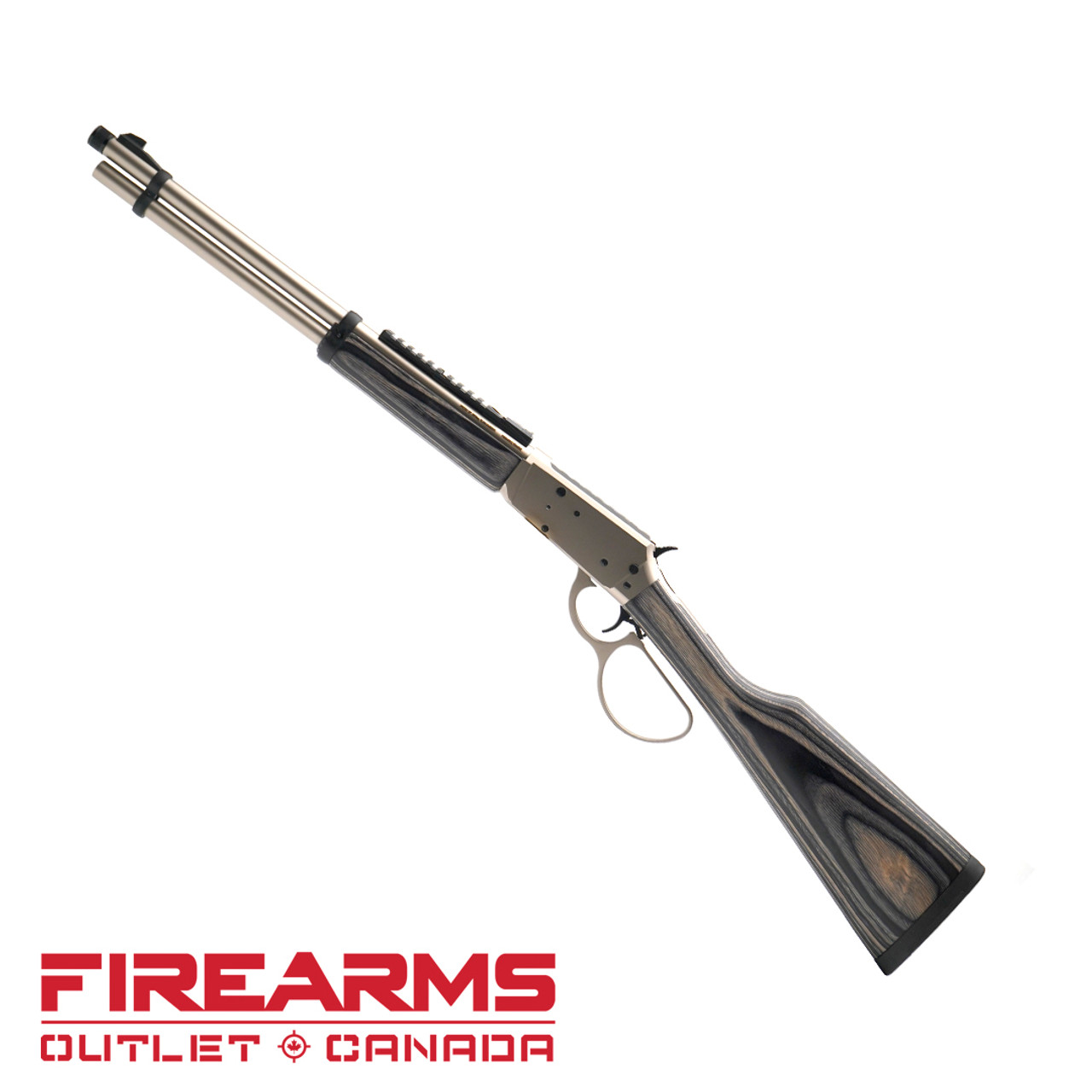 Morrison Lever-Action Timberwolf - .357 Mag., 18" Threaded, Nickel / Laminate