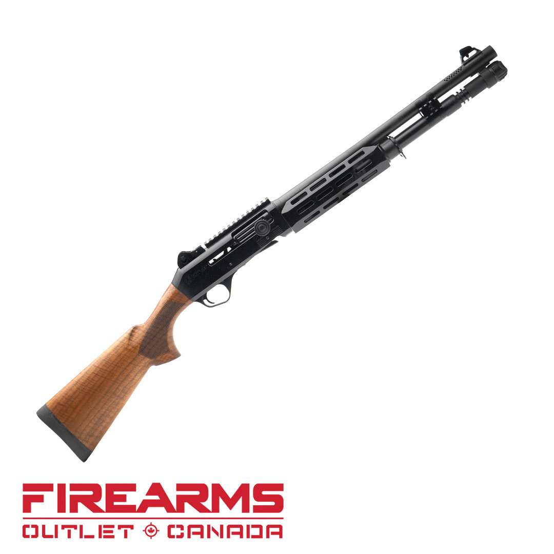 EGE Panzer Arms M4 Speed Pro, Black / Walnut - 12GA, 2-3/4